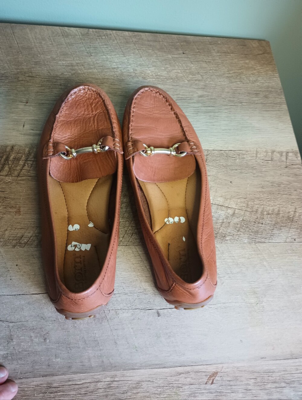 Born Womens Old Money Penny Loafers 8.5 Tan Horsebit Equestrian Preppy Classic - Picture 9 of 12